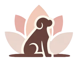 An illustration of a dog sitting